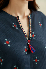 2 Piece - Printed & Embellished Suit - KPW25-P3671