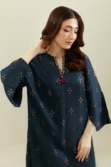 2 Piece - Printed & Embellished Suit - KPW25-P3671