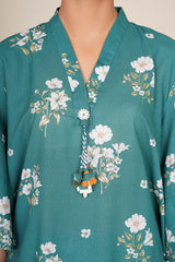 2 Piece - Printed & Embellished Suit - KPW25-P3677
