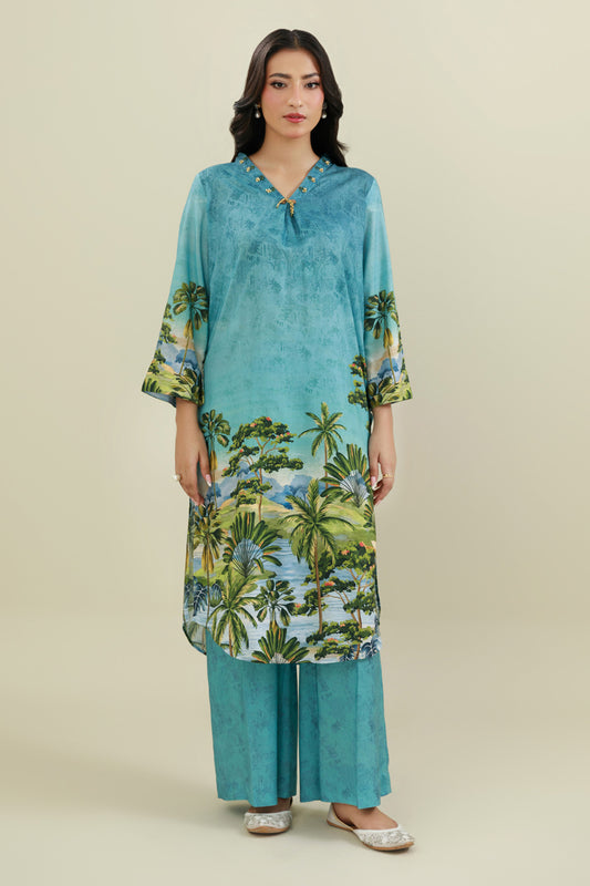 2 Piece - Embellished Suit - KPW25-P3680