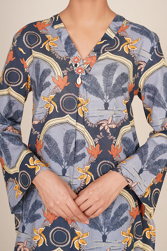 2 Piece - Printed Suit - KPW25-P3714