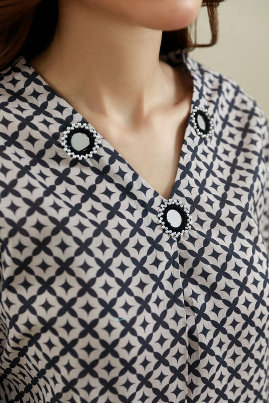 2 Piece - Printed Suit - KPW25-P3745