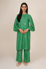2 Piece - Embroidered Suit - KPW25-P3758