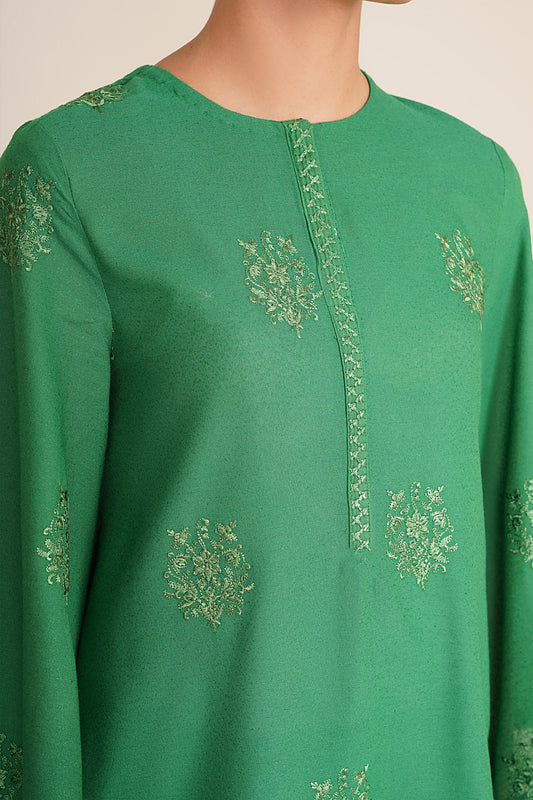 2 Piece - Embroidered Suit - KPW25-P3758