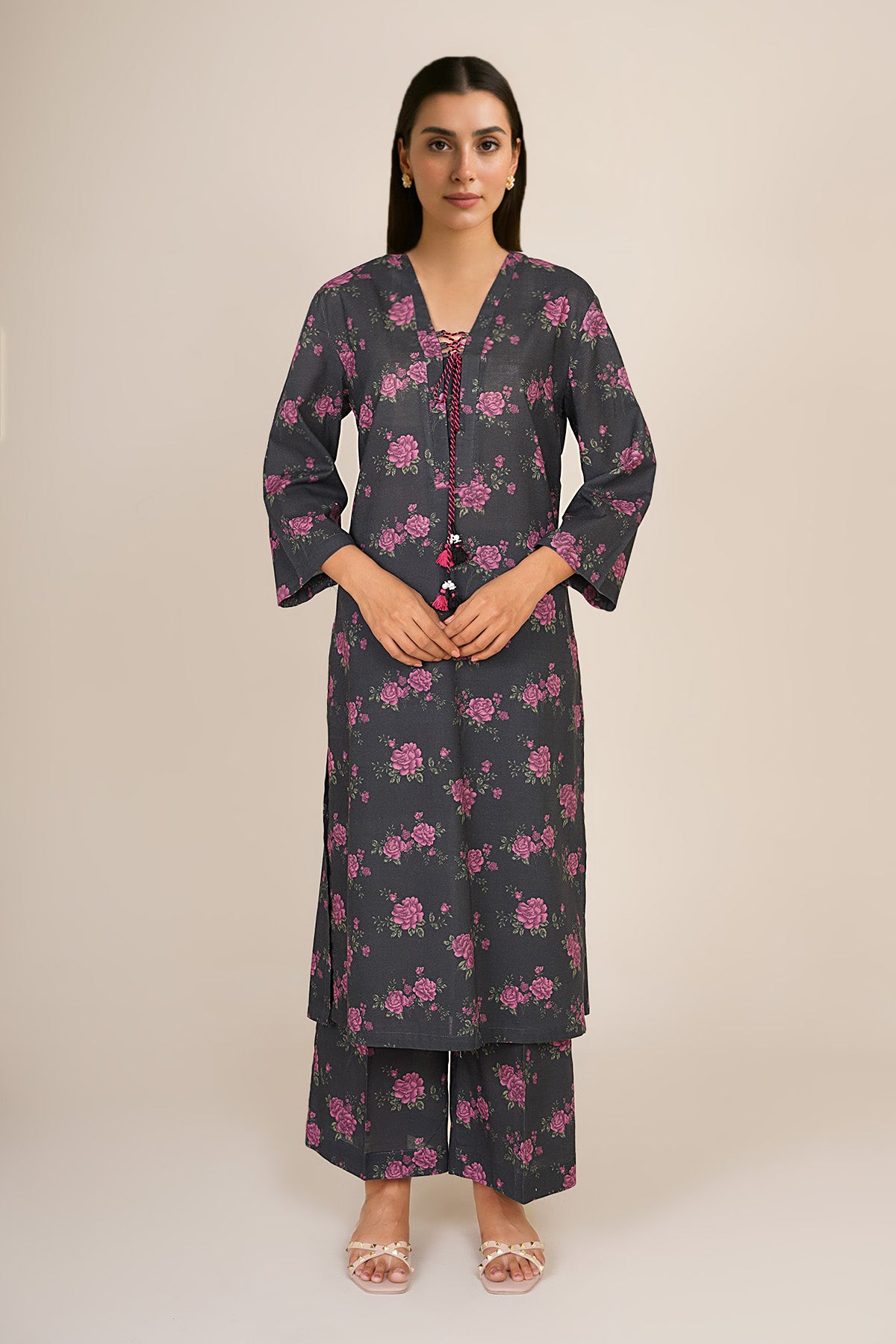 2 Piece - Printed Suit - KPW25-P3802