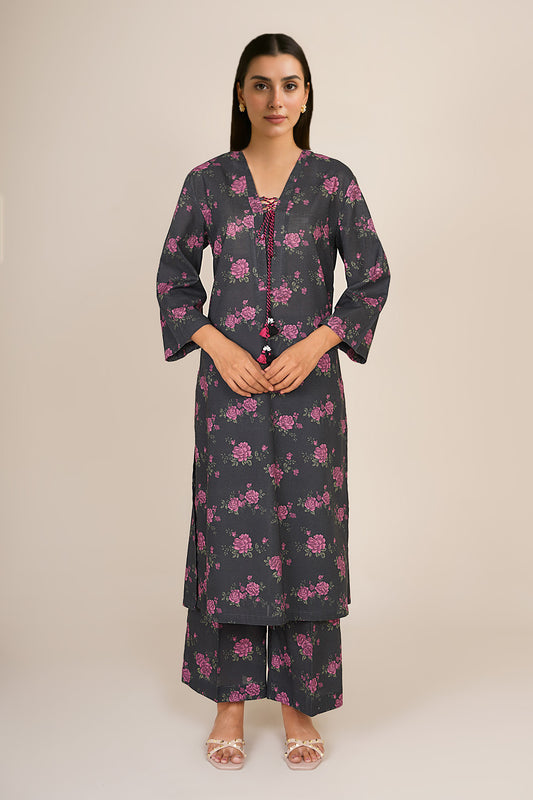 2 Piece - Printed Suit - KPW25-P3802