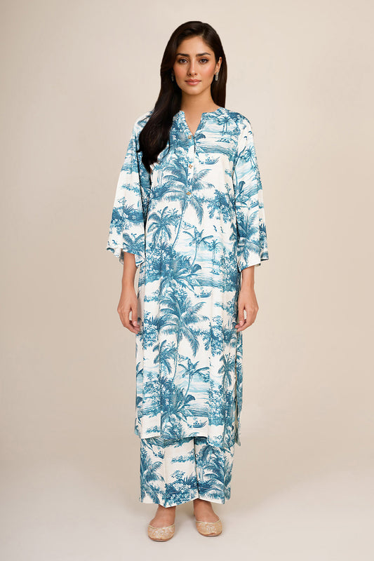 2 Piece - Printed Suit - KPW25-P3805