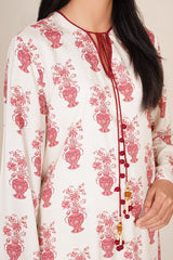 2 Piece - Printed & Embellished Suit - KPW25-P3807