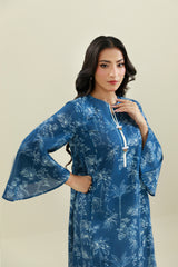 2 Piece - Printed & Embellished Suit - KPW25-P3808