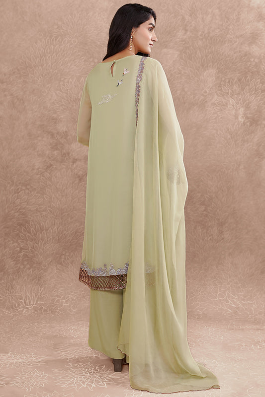 2 Piece - Embroidered Suit - MC1204-5
