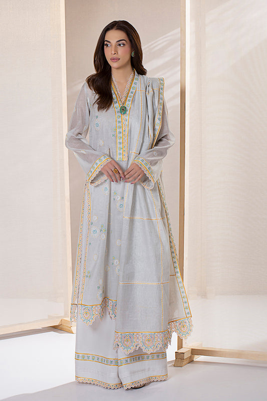 4 Piece - Embroidered Suit - MC1232