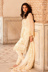 4 Piece - Printed & Embroidered Suit - MC1805-1