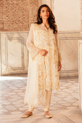 4 Piece - Printed & Embroidered Suit - MC1805-1