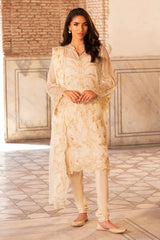 4 Piece - Printed & Embroidered Suit - MC1805-1