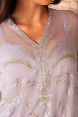 4 Piece - Printed & Embroidered Suit - MC1805-2