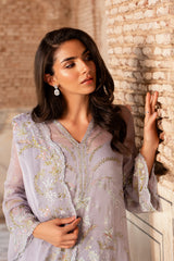 4 Piece - Printed & Embroidered Suit - MC1805-2