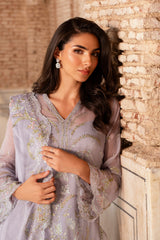 4 Piece - Printed & Embroidered Suit - MC1805-2