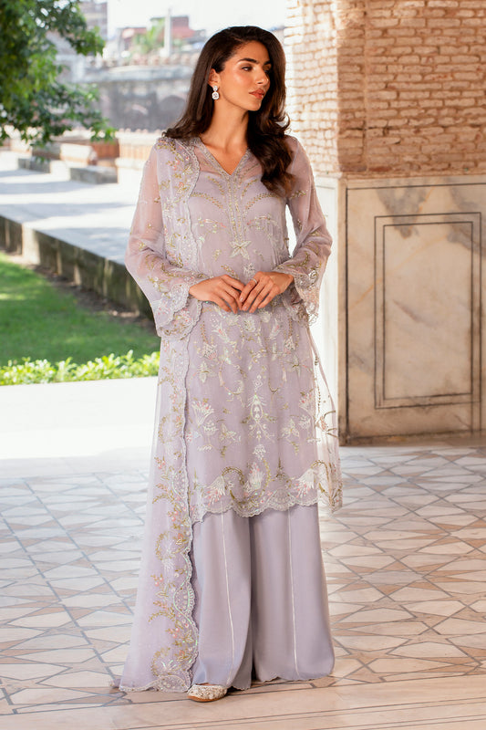 4 Piece - Printed & Embroidered Suit - MC1805-2