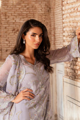 4 Piece - Printed & Embroidered Suit - MC1805-2