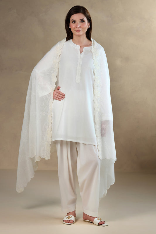 Embroidered Dupatta - MC1810