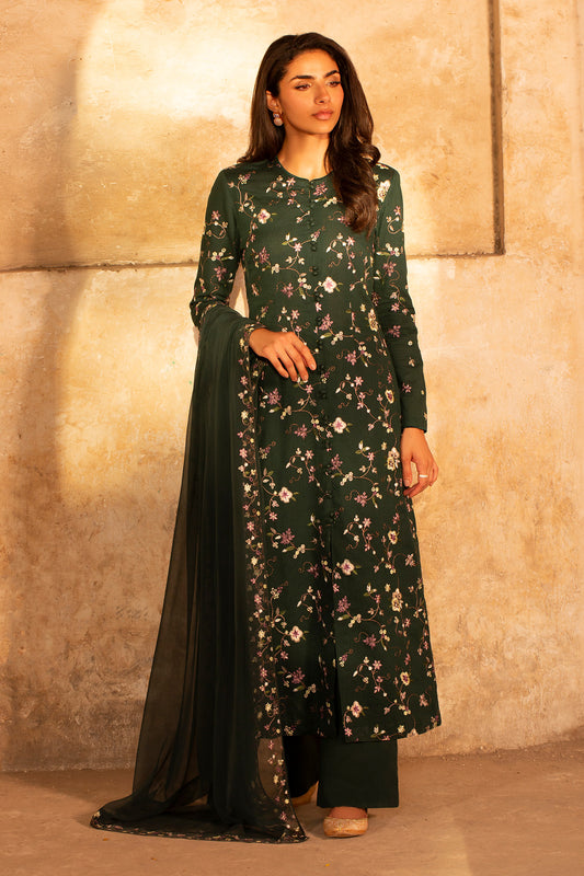 3 Piece - Embroidered Suit - MC2031