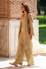 3 Piece - Printed & Embroidered Suit - MC2100