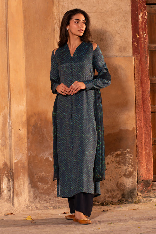 3 Piece - Printed Suit -MC2107