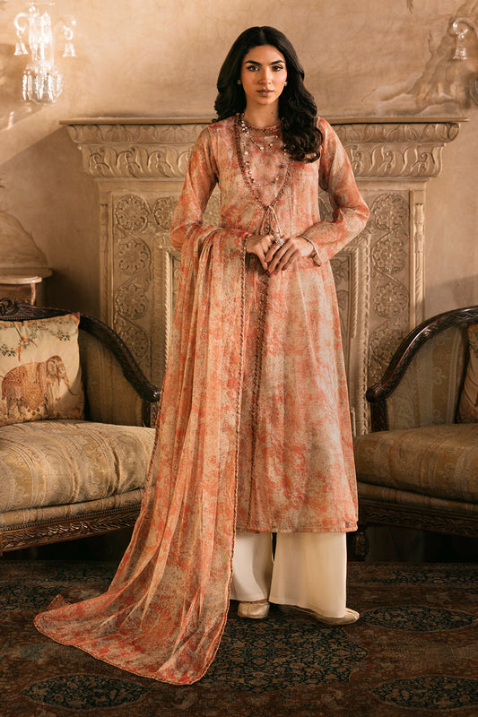 4 Piece - Printed & Embroidered Suit - MCP1714