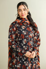 3 Piece - Printed Suit - X6108 R