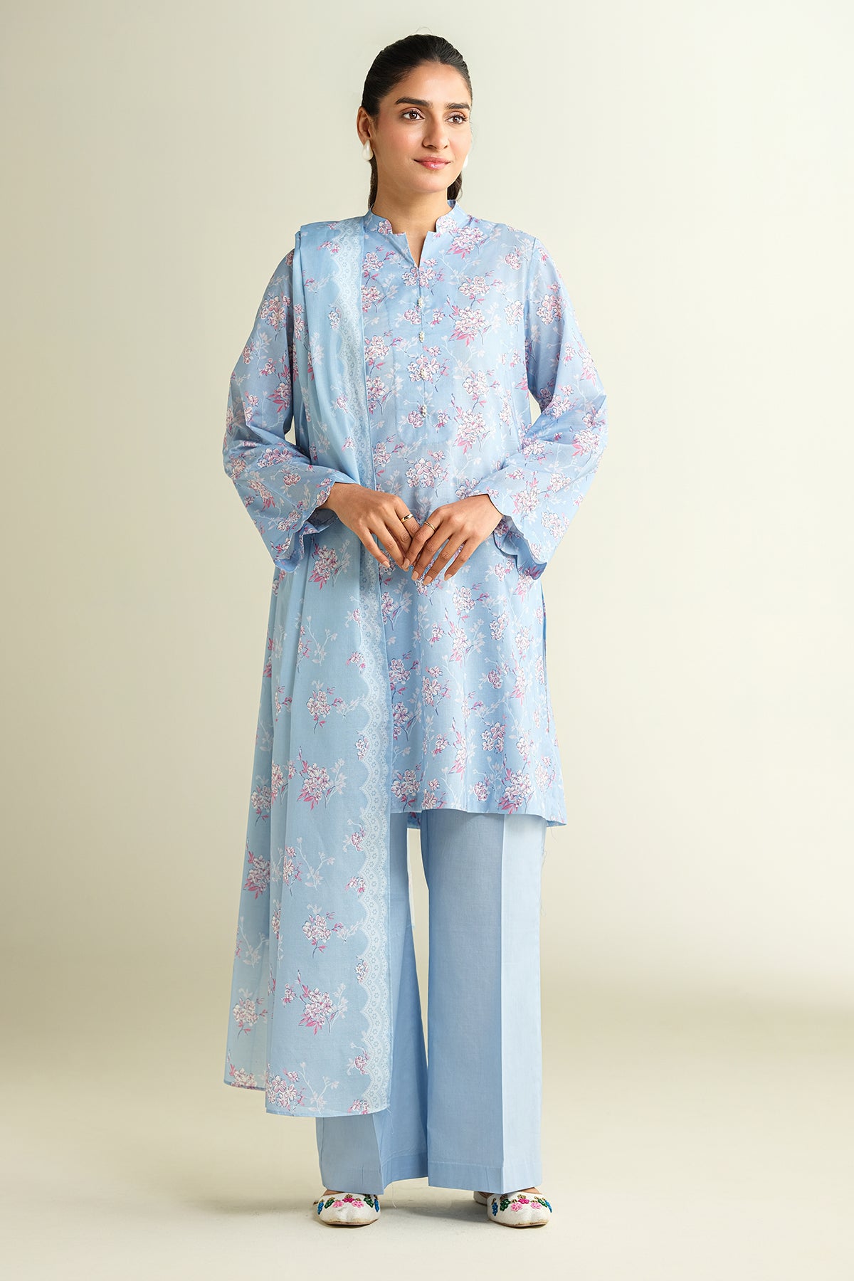 3 Piece - Printed Suit - X6113