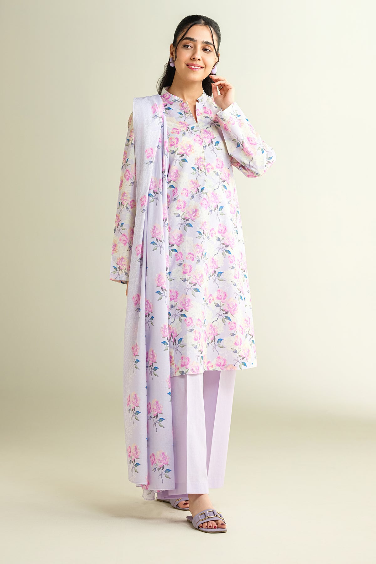 3 Piece - Printed Suit - X6127