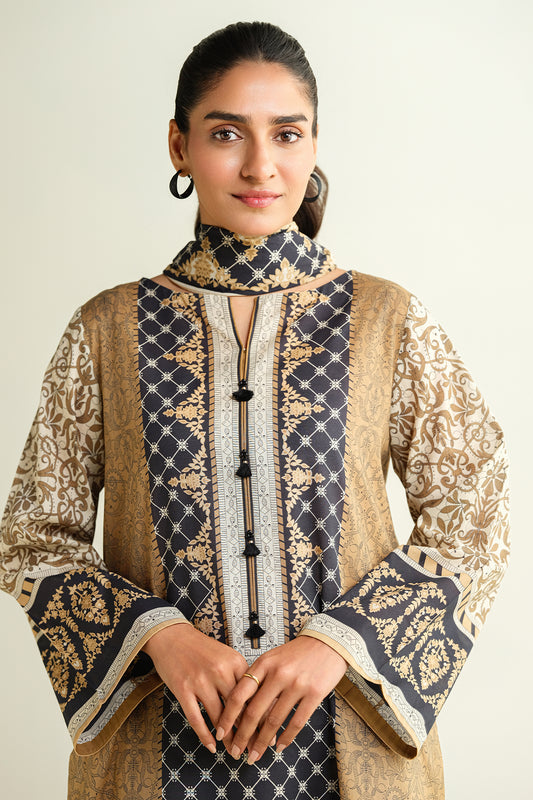 3 Piece - Printed Suit - X6148