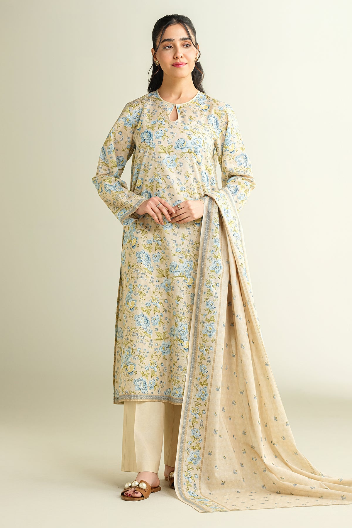3 Piece - Printed Suit - X6149