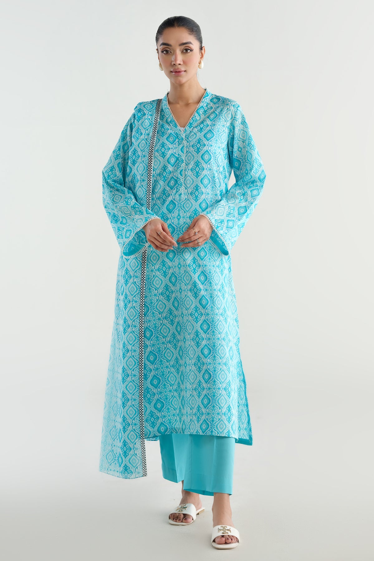 3 Piece - Printed
 Suit - X6201