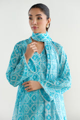 3 Piece - Printed
 Suit - X6201