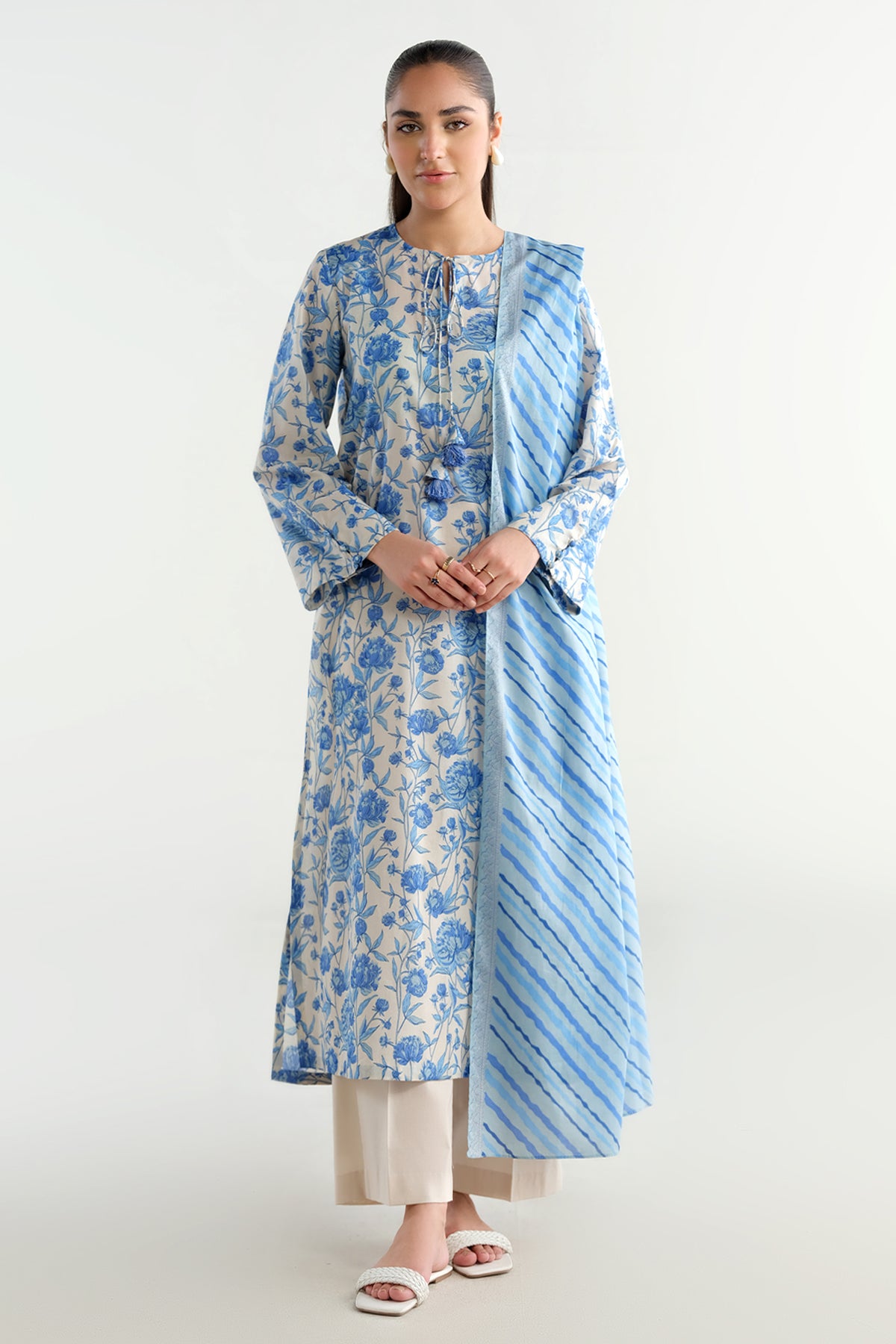 3 Piece - Printed
 Suit - X6204
