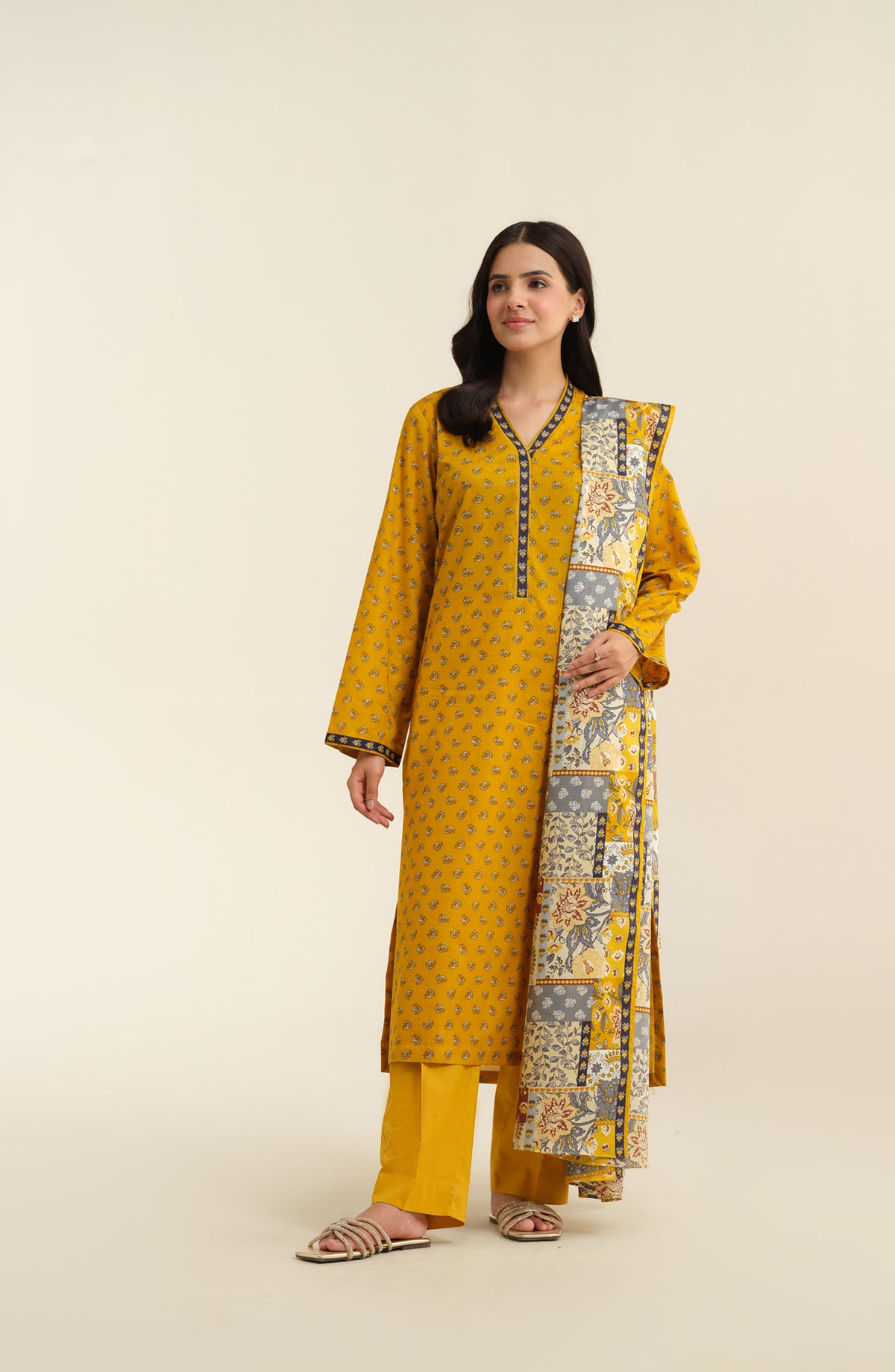 3 Piece - Printed
 Suit - X6210
