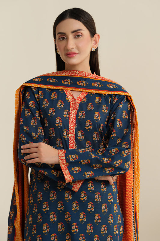 3 Piece - Printed Suit - X6215
