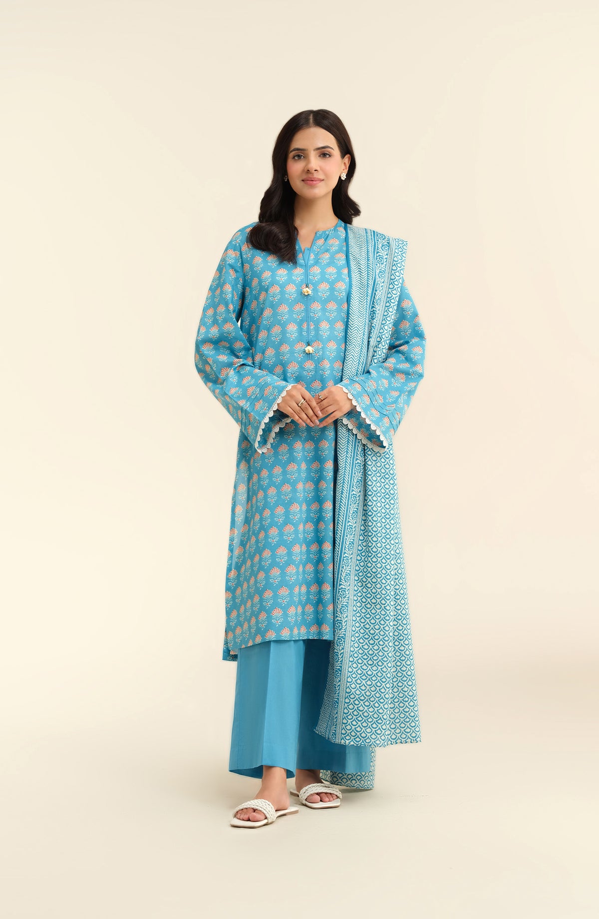 3 Piece - Printed
 Suit - X6219