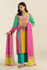 3 Piece - Printed Suit - X6223