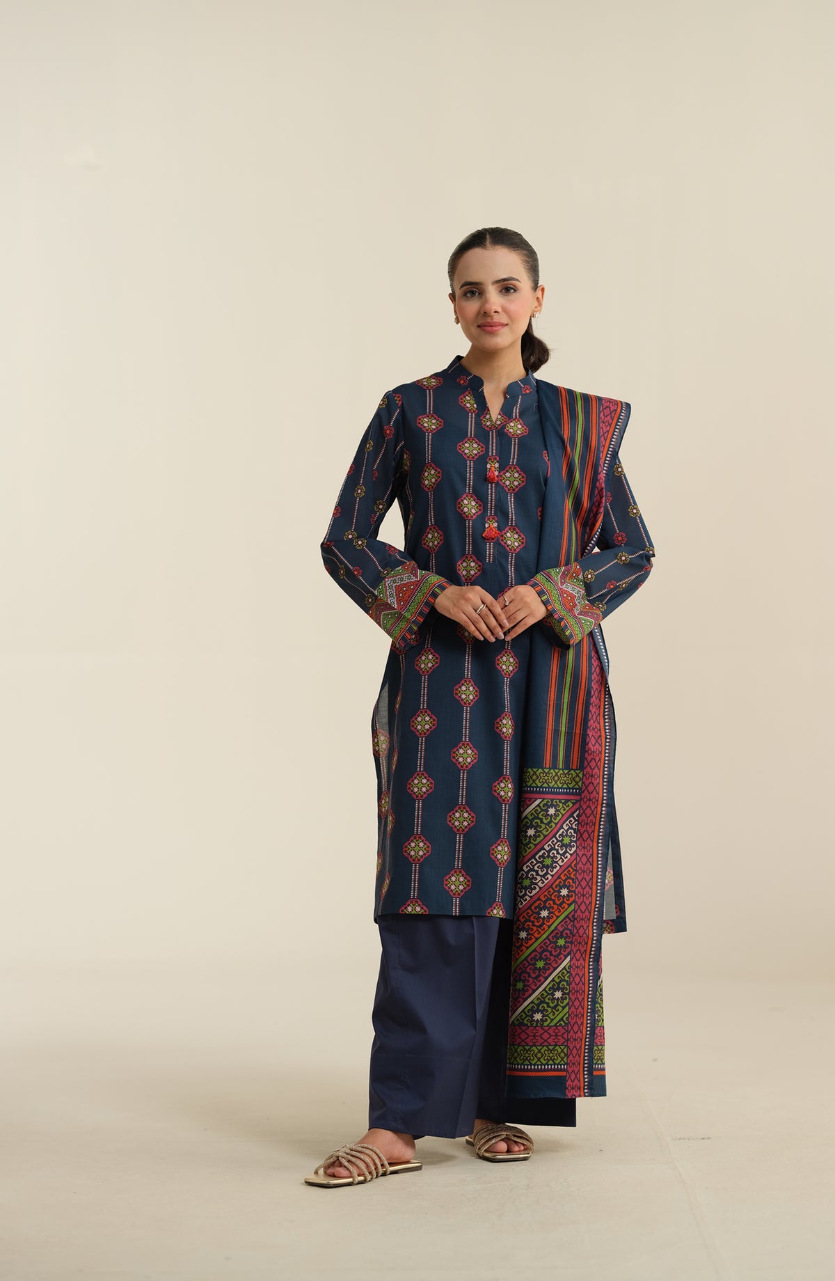 3 Piece - Printed
 Suit - X6228