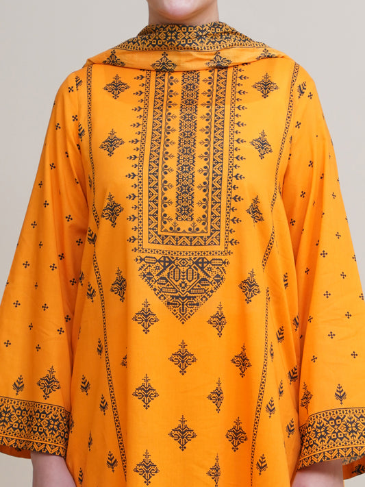 3 Piece - Printed Suit - X6233