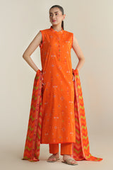 3 Piece - Printed Suit - X6238