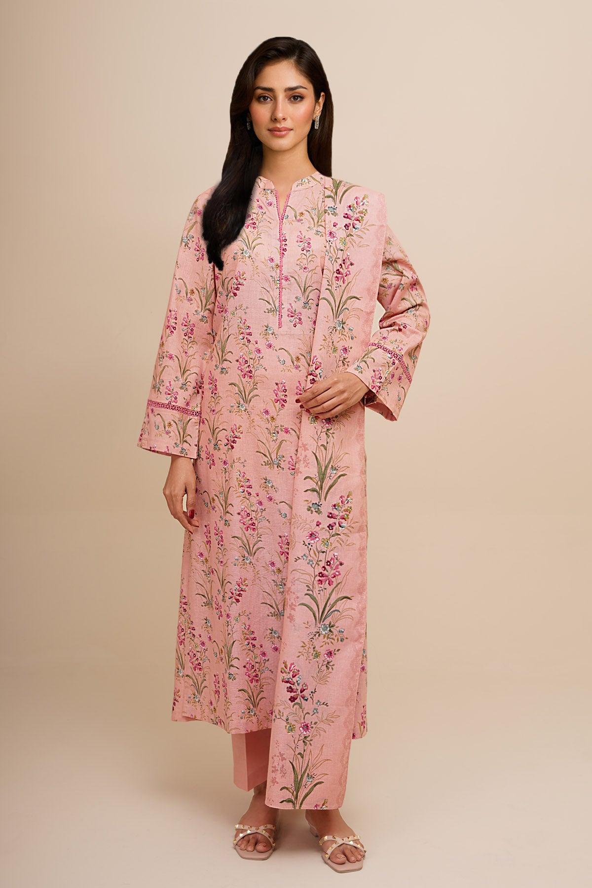 3 Piece - Printed Suit - X7101