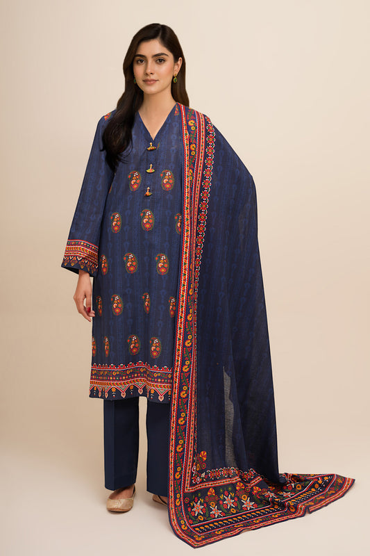 3 Piece - Printed Suit - X7102