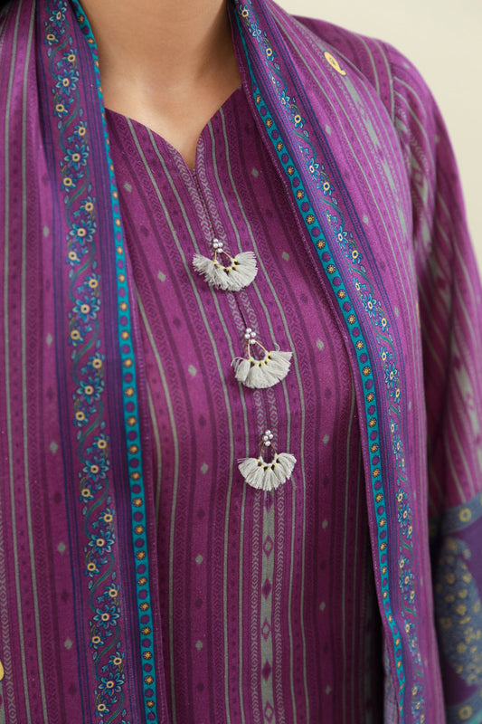 3 Piece - Printed Suit - X7104