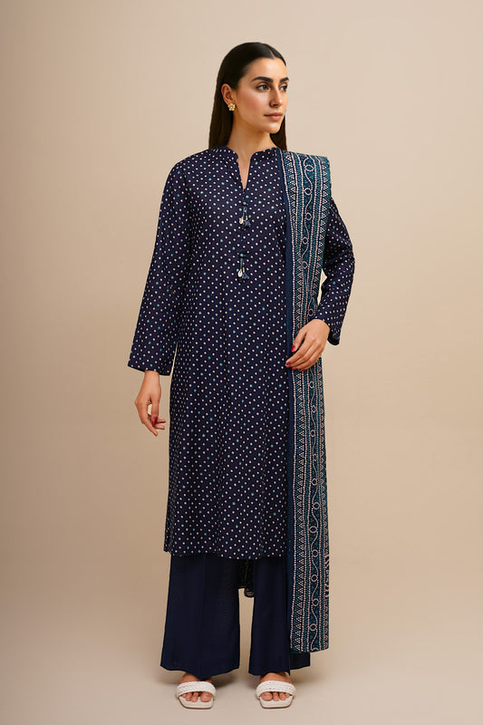 3 Piece - Printed Suit - X7105