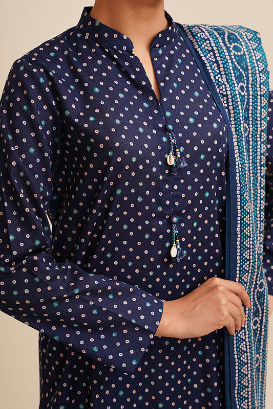 3 Piece - Printed Suit - X7105