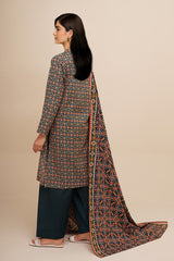 3 Piece - Printed Suit - X7106