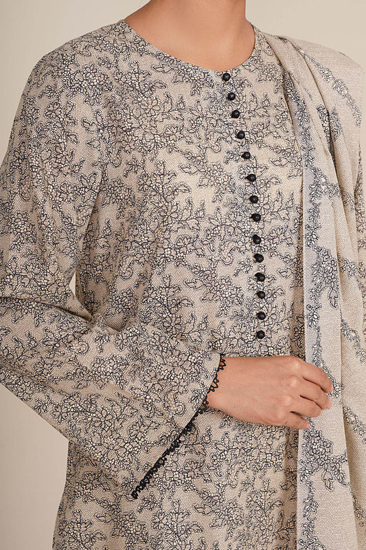 3 Piece - Printed Suit - X7107